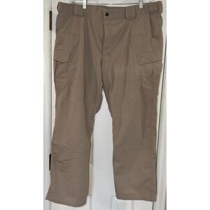 5.11 Tactical Series Cargo Pants Mens 42x30 Beige Straight Ripstop Workwear